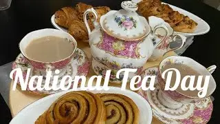 Tea And Pastries #Nationalteaday  #bonechina #ladycarlyleteaset #teaset  #pastry #viral #trending