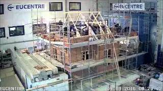 Eucentre -The construction of the 2nd full-scale URM Groningen house