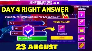 4th Anniversary Quiz Answer Day 4 / Free Fire Question Answer In 4th Anniversary Event .FF New Event