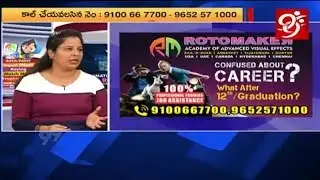 Career Time | Career In Animation And Visual Effects l ROTO Maker Academy | #99tv