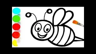 Easy Bee Drawing 🐝🐝&ndash; Fun & Colorful Art for Kids   Super Cute Bee Drawing for Kids &ndash; Step by Step