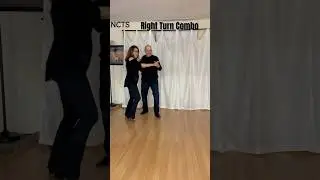 Demo: Right Turn Combo in Nightclub Two Step #shorts #shortvideos #nightclubtwostep #NCTSmoves