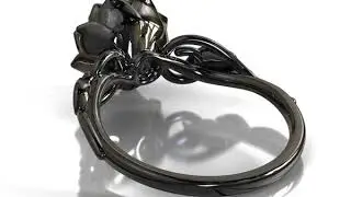 Black Opal Ring Black Gold