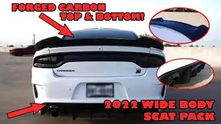 Forged Carbon Fiber on the 2022 Dodge Charger Widebody Scatpac!