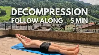 Back Lying Decompression Breathing - Follow along to eliminate backpain - 5 Minutes