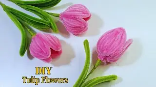 How to Make a Flower Tulip with Pipe Cleaners