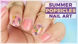 Summer Popsicles Nail Art Design
