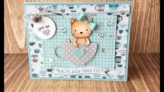 Coffee Lovers Blog Hop | Not2Shabby | Card Process Video | Neat&Tangled MFT Lawn Fawn