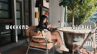 vlog | slow weekend at home, caf&eacute; hopping & art exhibition | Life in Singapore