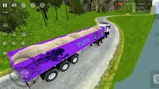  Powerful TATA Truck 22 Wheels 🛞 Big TROLLEY Full Material Loaded and Rain driving 🤯 gameplay 💗👽