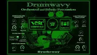 Drumwavy VST VST3 Audio Unit Orchestral and Ethnic Percussion. EXS24 KONTAKT (Win Mac Apple Silicon)
