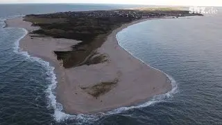 H&ouml;rnum Odde von oben: Massive Landverluste