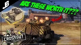 Trying out the new Bastion Bulldozer cabin and 4 of The new MG14 Arbiter mini Gatlinggun - Crossout