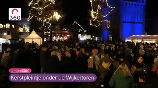 Kerstpleintje onder de Wijkertoren