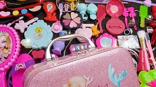 6 Minutes Most Satisfying Unboxing Disney Barbie makeup bag| Barbies toys video | Mini make up