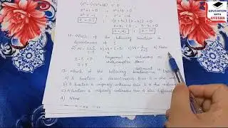 chapter 1 Part 2 | Complex Analysis Mcq's | Limit, Continuity and Differentiability...