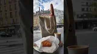 Coffee & croissant #yummy #coffee #croissant #travel #howto #coffeebreak #4k #asmr #asmrsounds #fyp