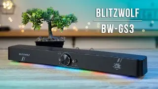 BlitzWolf BW-GS3 - Gamingowy soundbar z podświetleniem RGB