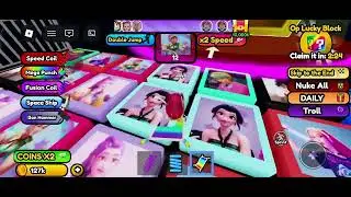 aku main kpop demon hunter, aku curang memakai karpet rainbow !!!