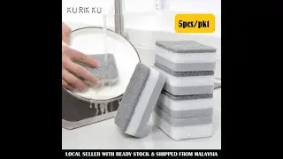 Double Side Dish Washing Sponge Scouring Pad Wipe Cleaning Cloth Heavy Duty Scrub Sponges