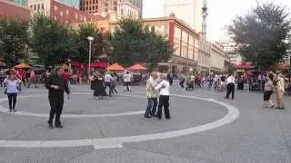 Polka done by general dancers at Pittsburgh's Market Square.    MVI 0534