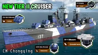 Modern Warships CN Chongqing - New T2 Cruiser 🔥 Review & Gameplay 