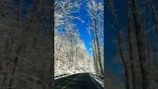 Blue Ridge Mountain Winter #blueridge #driving #timelapse #mountains