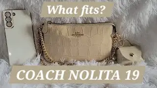 Что в моей сумке? | Coach nolita 19 цвета слоновой кости | что подойдёт? | весна 2024 🤍 #coach #whatsinmybag