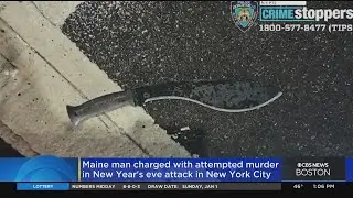 Maine man charged with attempted murder in Times Square New Year's Eve machete attack