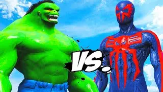 Халк 2099 против Человека-паука 2099 - эпическая битва