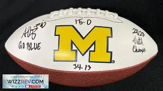 Alex Orji Signed & Multi Inscribed Michigan Wolverines Football JSA COA Autographed