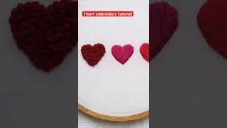 Heart embroidery / embroidery designs / hoopart embroidery / love embroidery /simple emmbroidery/art
