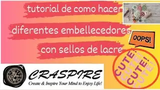Tutorial etiquetas y embellecedores con sellos de lacre  #embellishment #scrapbook#tutorial