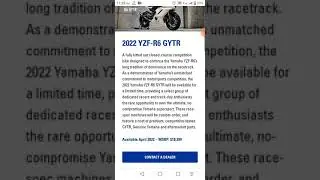 2022 YZF-R6 GYTR