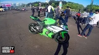 Testride KAWASAKI ZX10 with SC Project Exhaust! #motovlog Indonesia