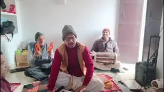 🚩 जगदीशम आश्रम ससेडी में स्थानीय भक्तों द्वारा सायंकालीन कीर्तन।