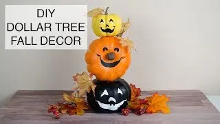 DIY Dollar Tree Fall / Halloween Decor  - Pier 1 Imports Fall Dupe