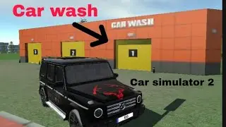 How to wash car in Car simulator 2 ? || Car simulator 2 || Raja Gaming 