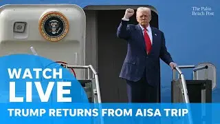 Live: Donald Trump returns to White House after trip to Asia for Halloween event