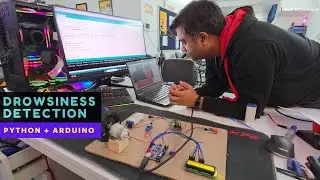 Drowsiness Detection using Python & Arduino, Anti Sleep System | Driver Safety Project
