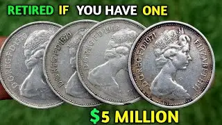 MOST RARE 1971 Uk Elizabeth 5 NEW PENCE WORTH $2,000,000 _ Check Your NOW!