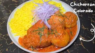 Chicharrón Colorado 🫶🍲 #recetas #recetadecomidaperuana #parati #comida