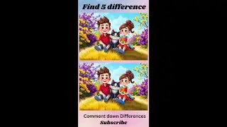 find 5 differences #shorts #spotthedifference #find5differences #puzzle