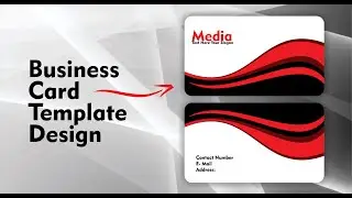 How To Create Business Card Template Design in Coreldraw 2021 - Ahsan Sabri
