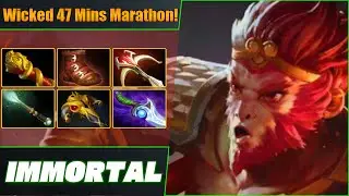 Immortal Monkey King Mid ⚡ Outrageous 47 Mins Marathon! Dota 2 DotaPulse Highlight Gameplay