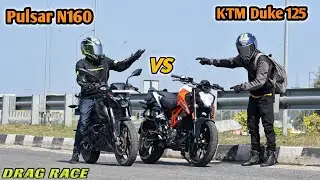 Bajaj Pulsar N160 Vs KTM Duke 125 || Drag Race 💪