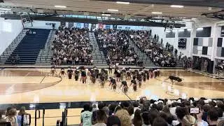 Hudson Raidaires Thunderstruck at HOCO Pep Fest 2024