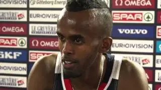 Mohammed Mukhtar after winning bronze in the 800m