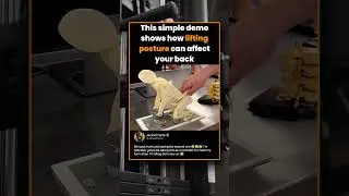 This simple demo shows how lifting posture can affect your back