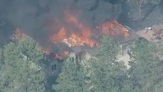 Raw Video: House in Black Forest Fire goes up in flames